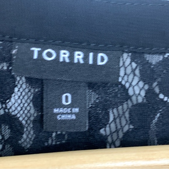 Torrid Black Lace Blouse - Picture 5 of 8